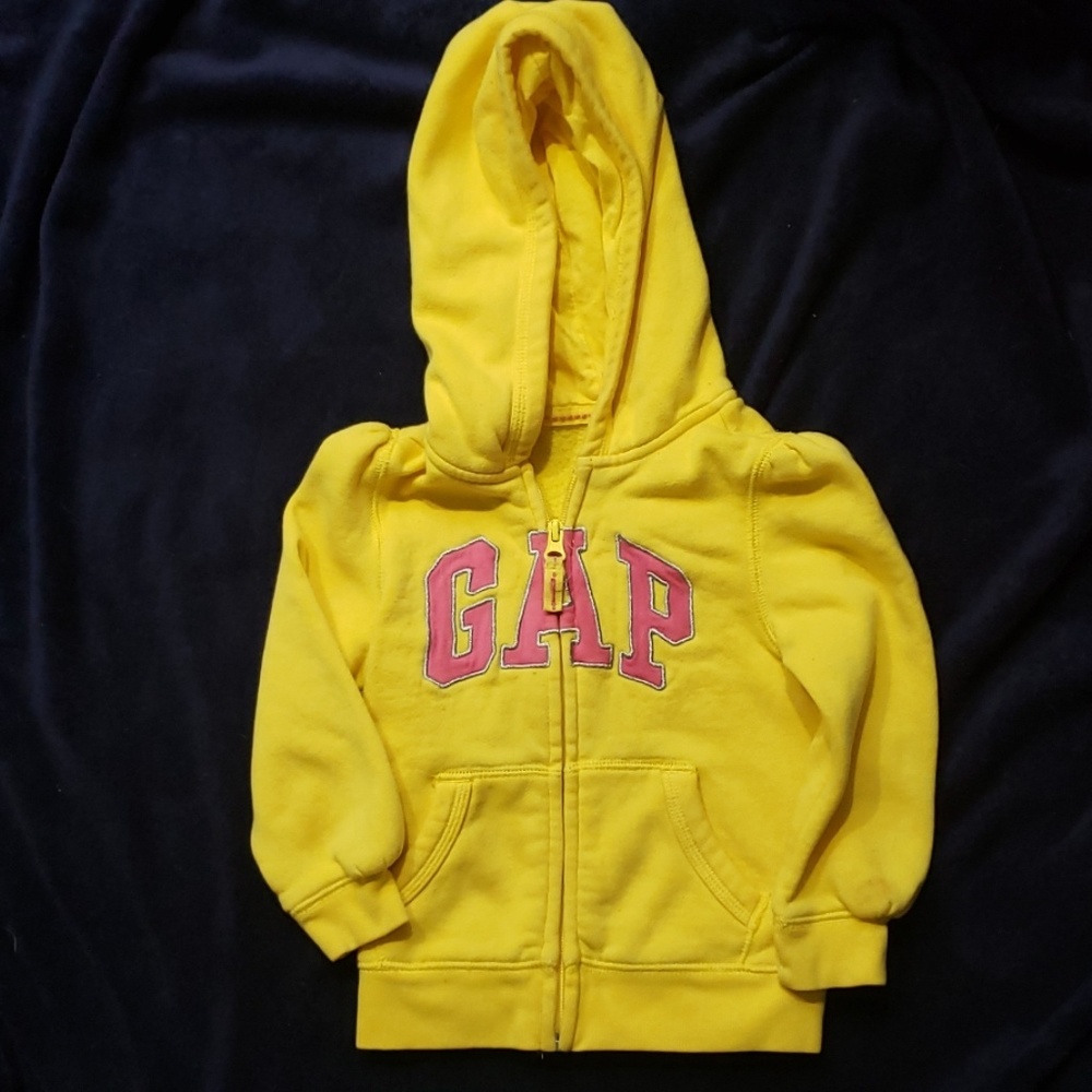 Bright Yellow Baby GAP hoodie